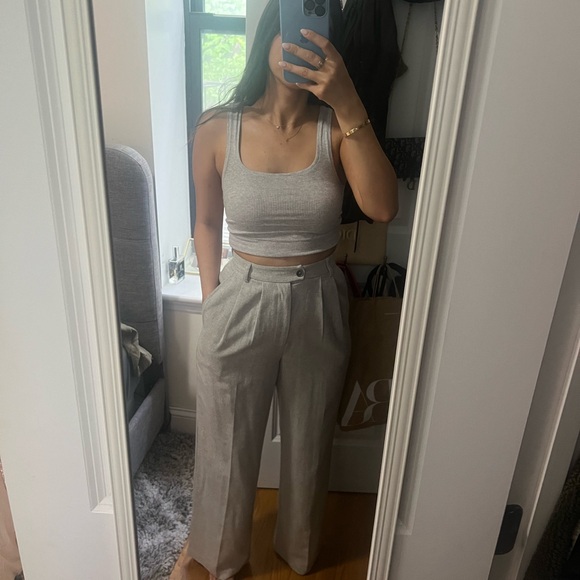 Reformation wide-leg linen trousers - Picture 3 of 10